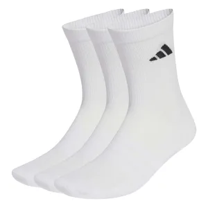 ADIDAS MEIAS CANO MEDIO 3P WHITE/BLACK